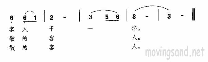 歌曲祝酒歌 蒙古族民歌的简谱歌谱下载