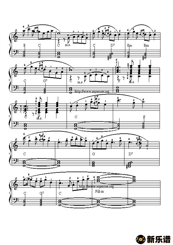 歌曲彩云追月的简谱歌谱下载