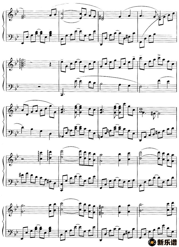 歌曲从开始到现在（韩剧《冬日恋歌》主题曲）（刘诚编配版）的简谱歌谱下载