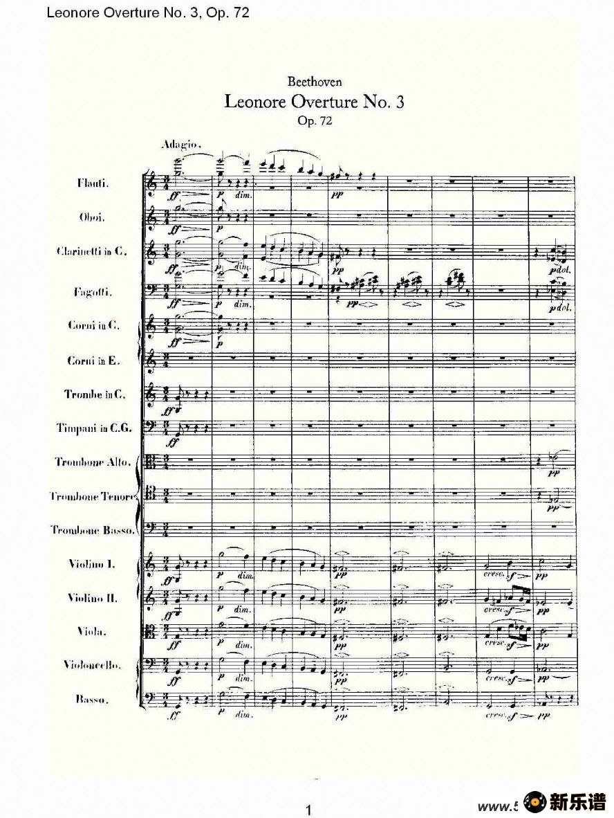 Leonore Overture No. 3, Op. 72ļ׸