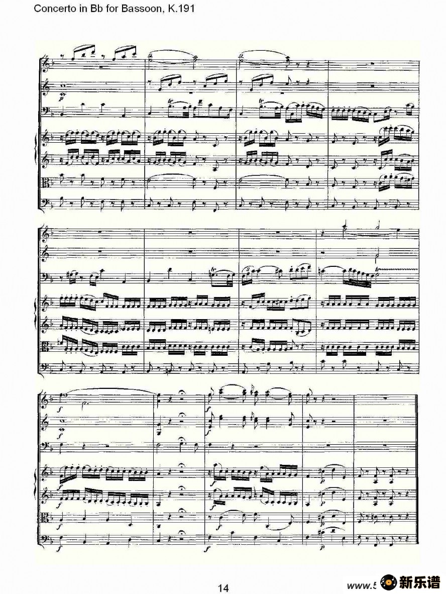 concerto in bb for bassoon, k.191ļ׸