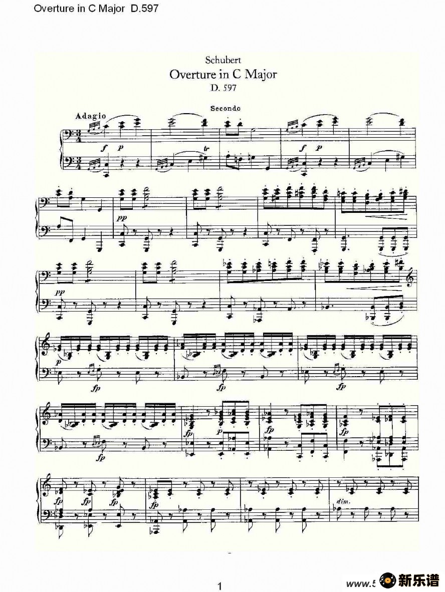 Overture in C Major D.597ļ׸