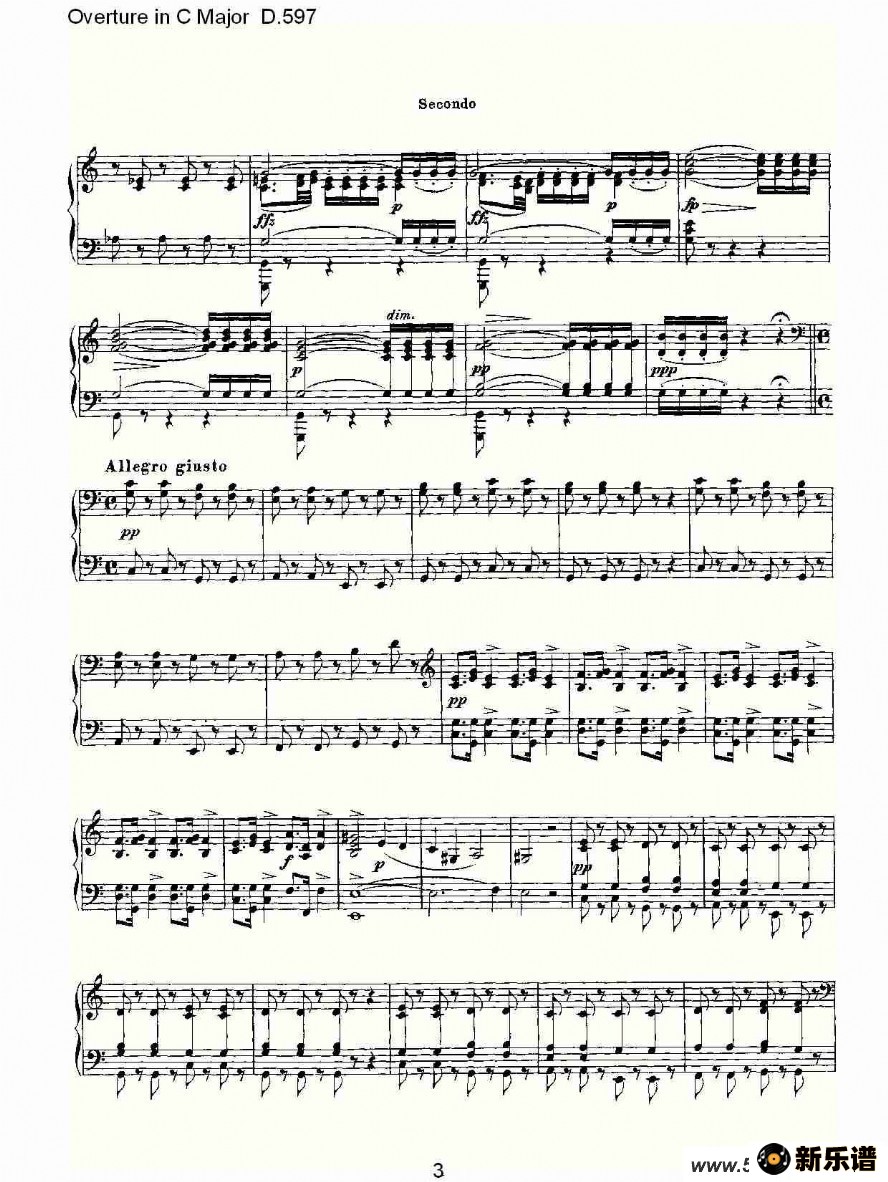 Overture in C Major D.597ļ׸