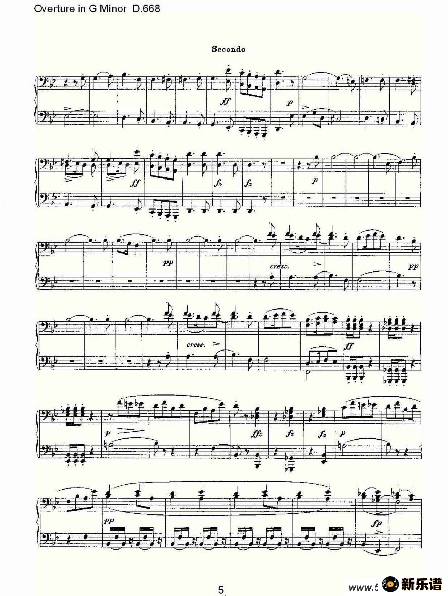 Overture in G Minor D.668ļ׸