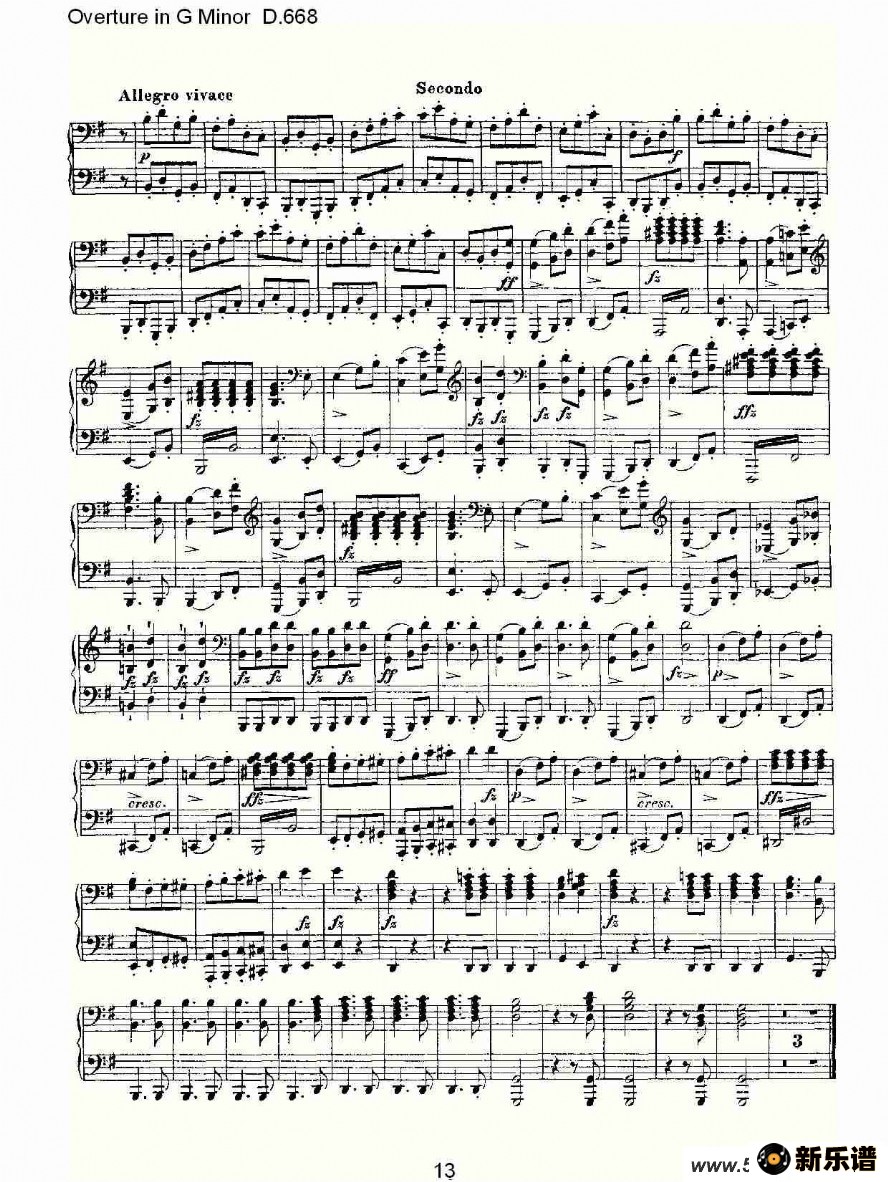 Overture in G Minor D.668ļ׸