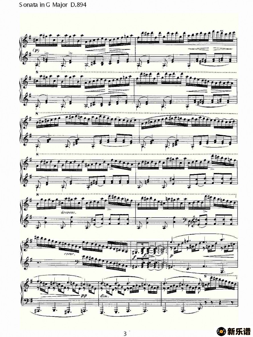 sonata in g major d.894ļ׸