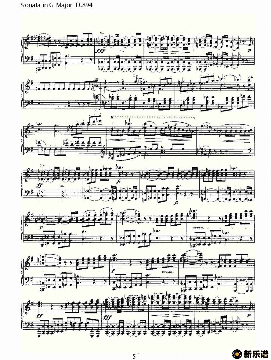 sonata in g major d.894ļ׸