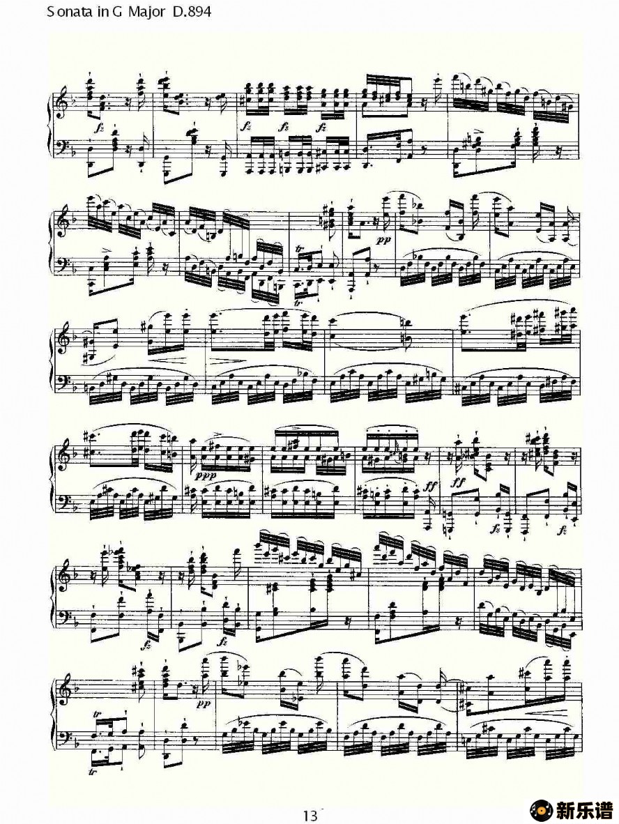 sonata in g major d.894ļ׸