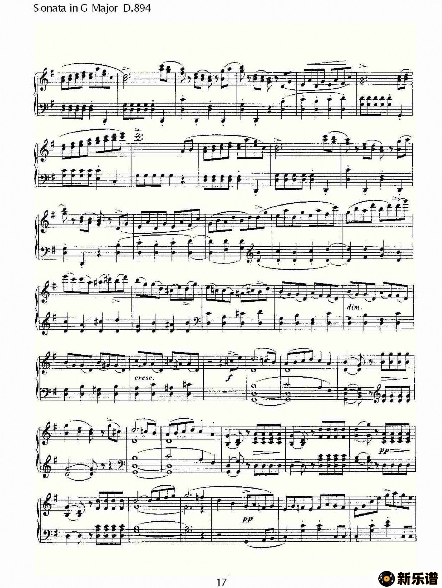 sonata in g major d.894ļ׸