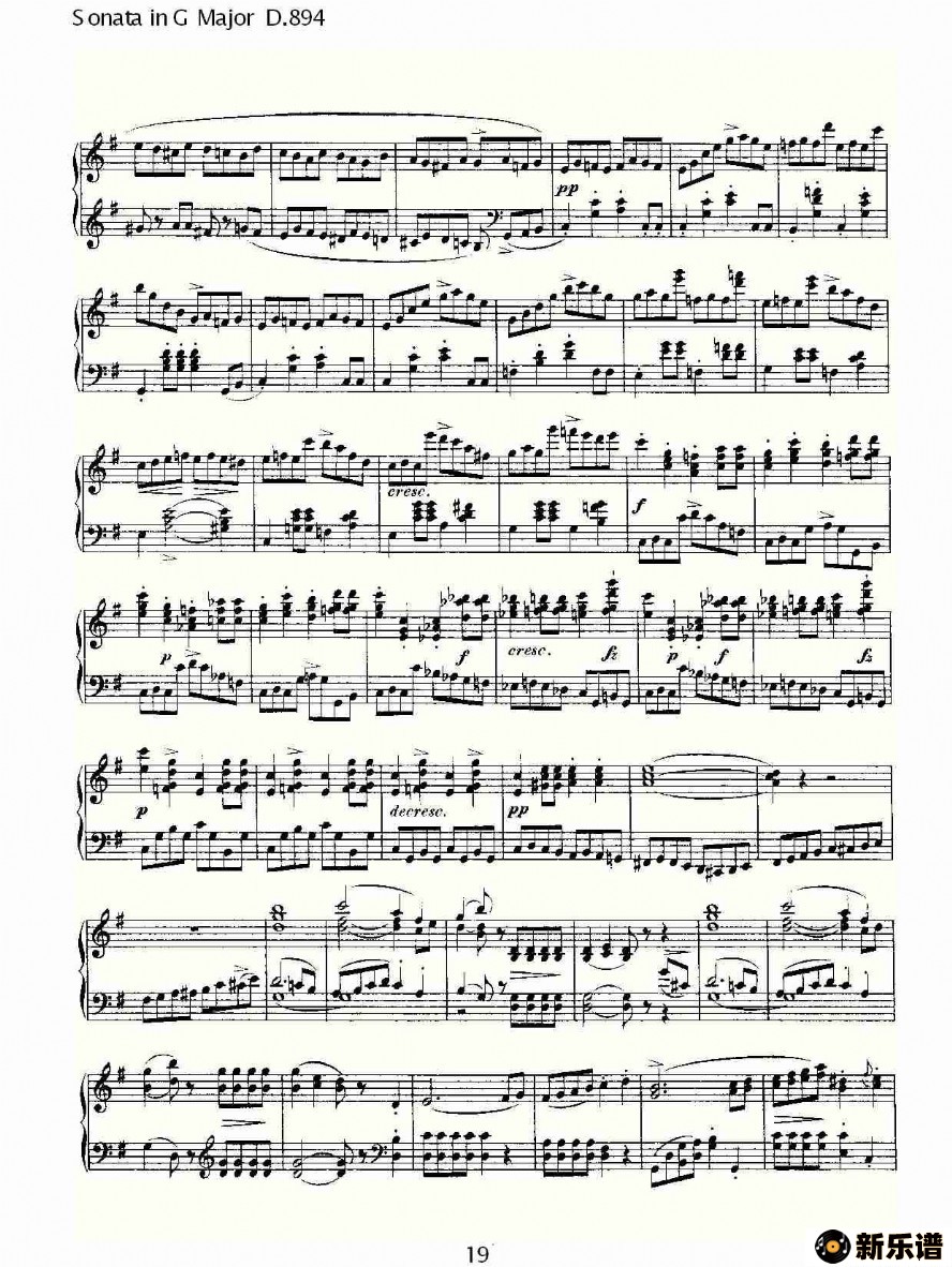 sonata in g major d.894ļ׸