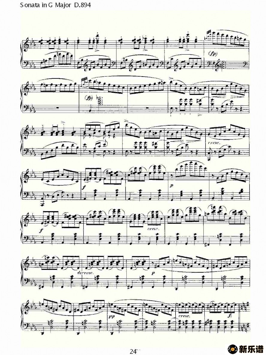 sonata in g major d.894ļ׸