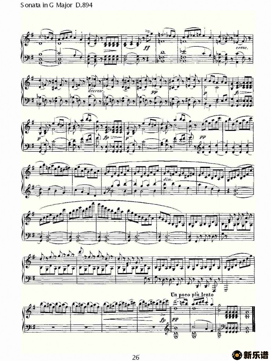 sonata in g major d.894ļ׸