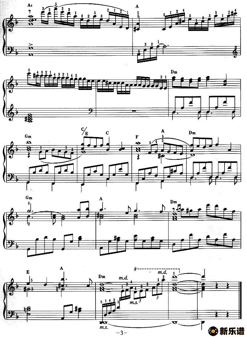 歌曲感谢你（日本电视剧《血疑》主题曲）的简谱歌谱下载