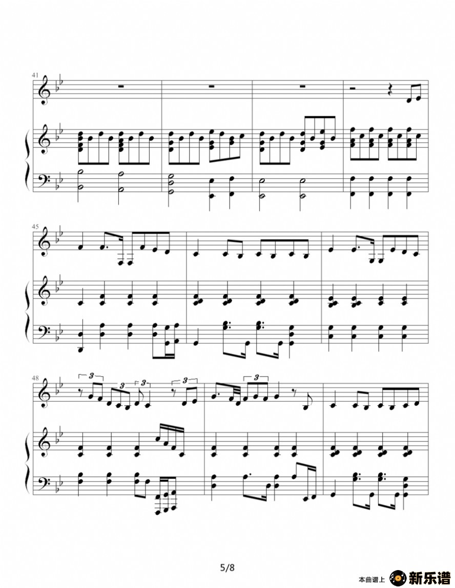 歌曲黑色幽默 伴奏的简谱歌谱下载