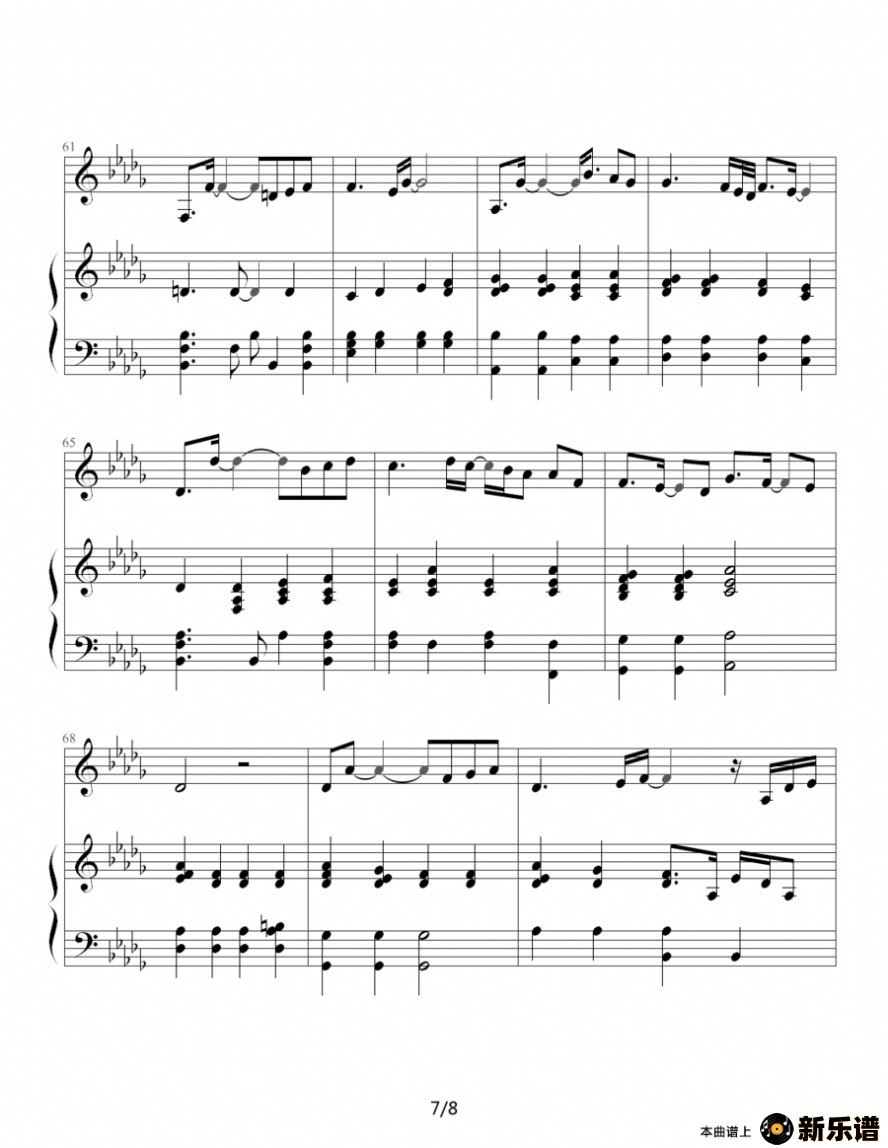 歌曲黑色幽默 伴奏的简谱歌谱下载