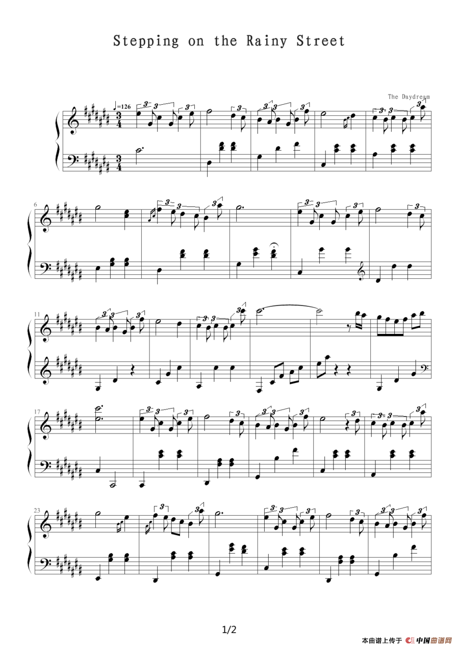 stepping on the rainy streetļ׸