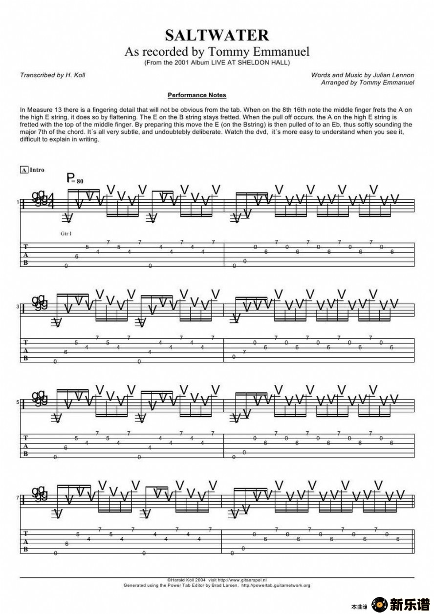 tommy emmanuel saltwaterļ׸