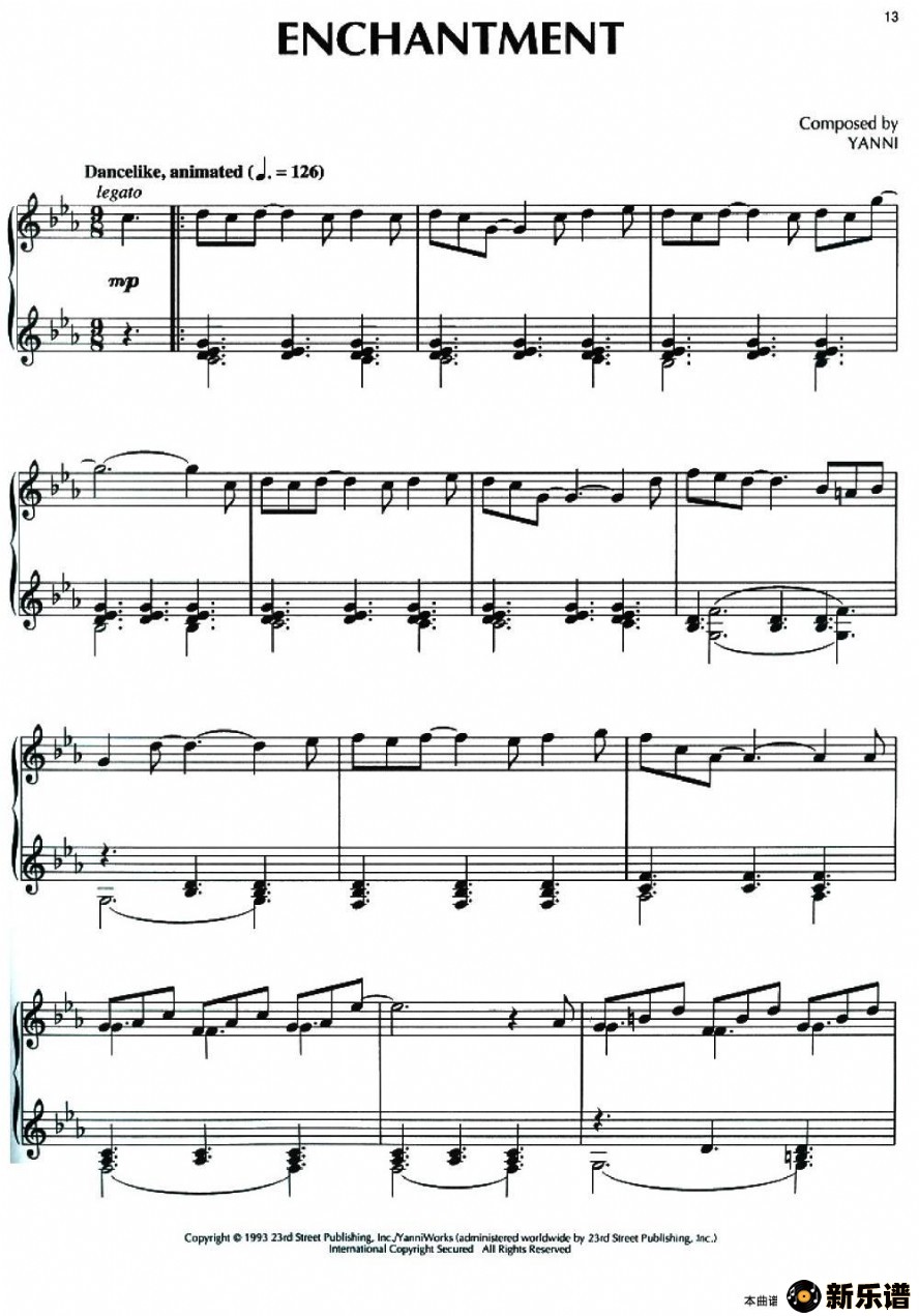 歌曲enchantment的简谱歌谱下载