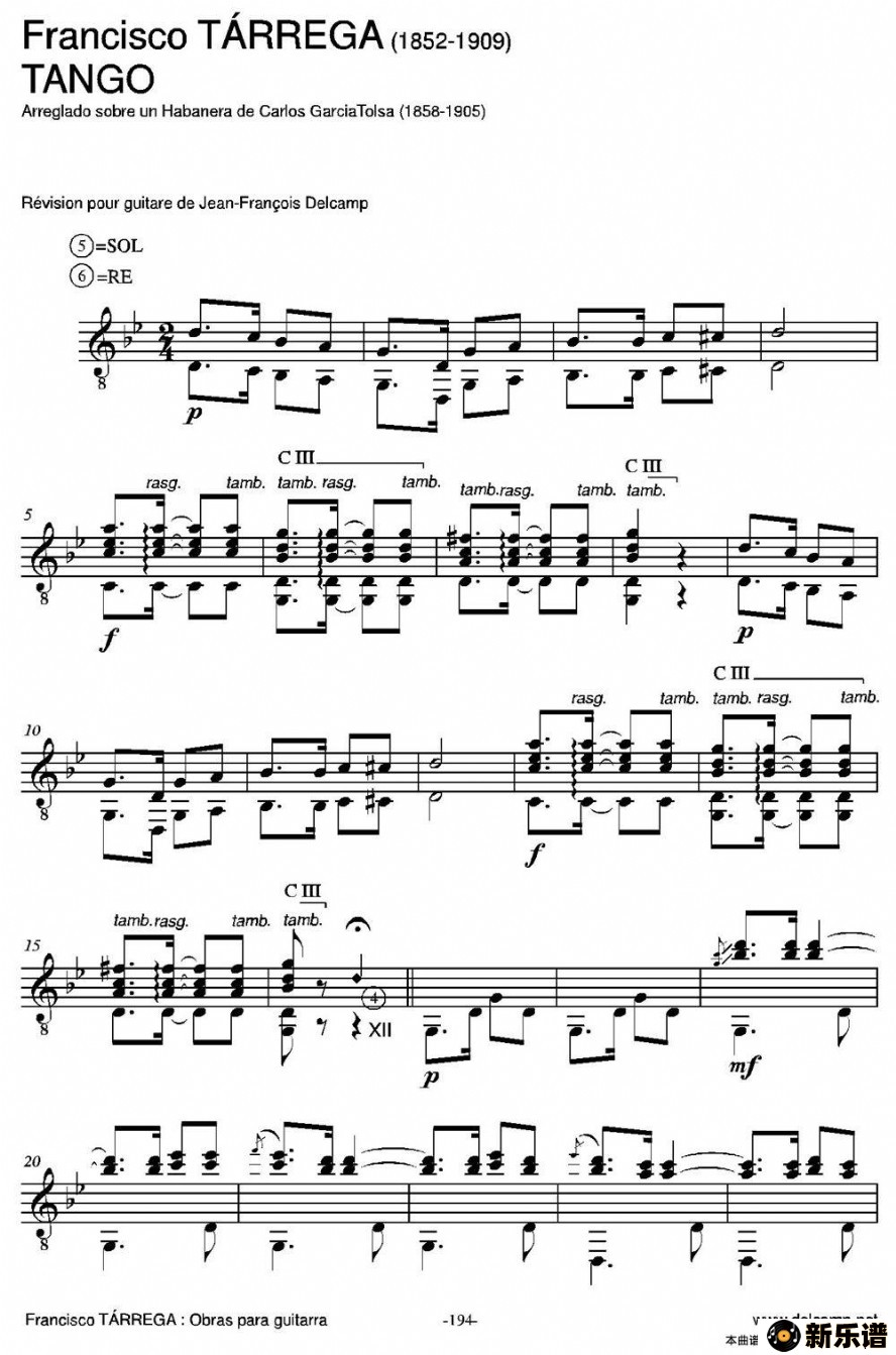 ����tango(arreglado sobre un habanera de carlos garcia tolsa)�ļ��׸�������