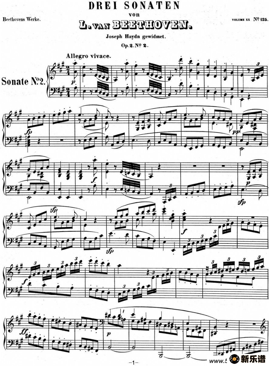 Ҹ02 A Op.2 No.2 A majorļ׸