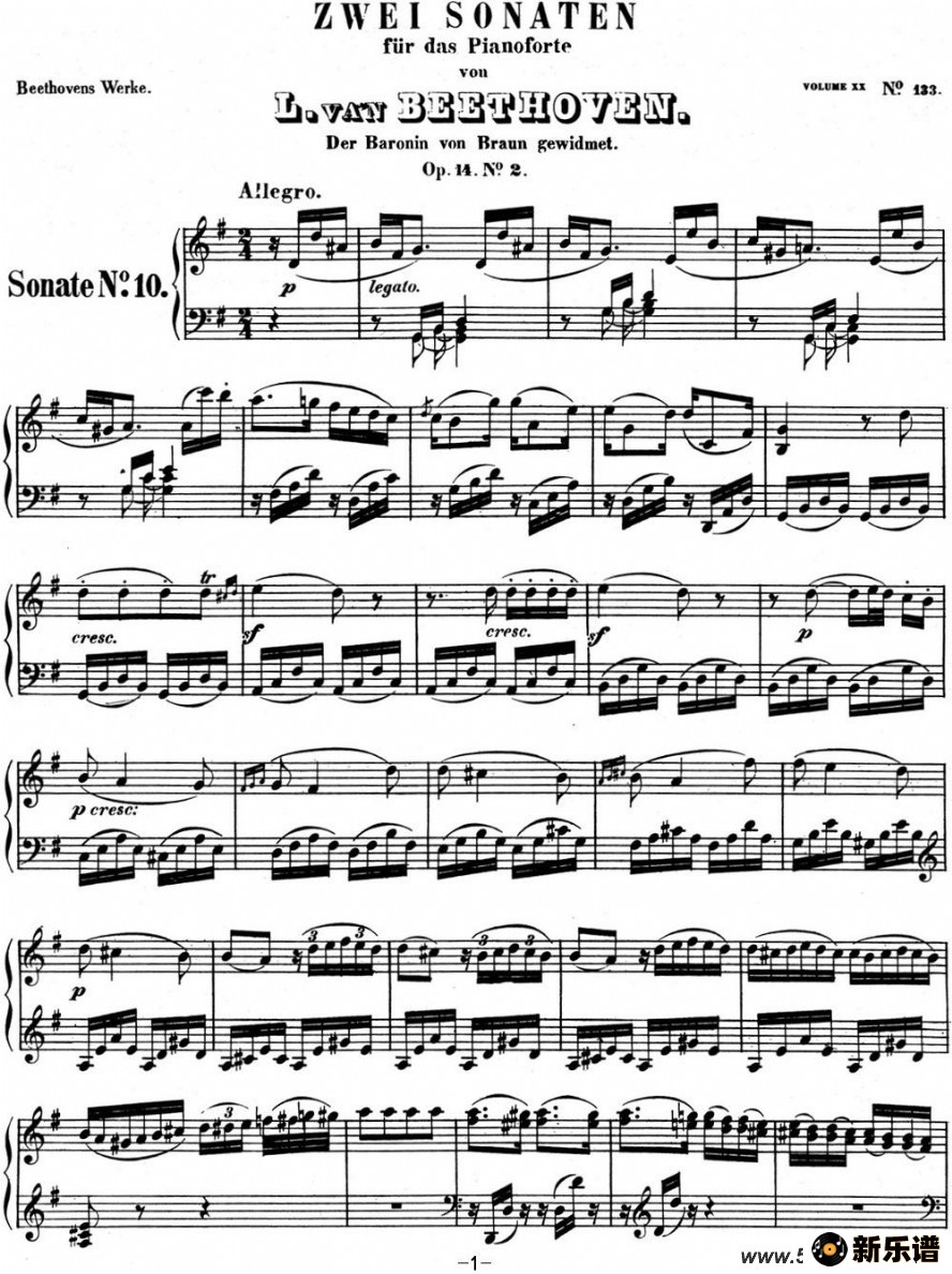 Ҹ10 G Op.14 No.2 G majorļ׸