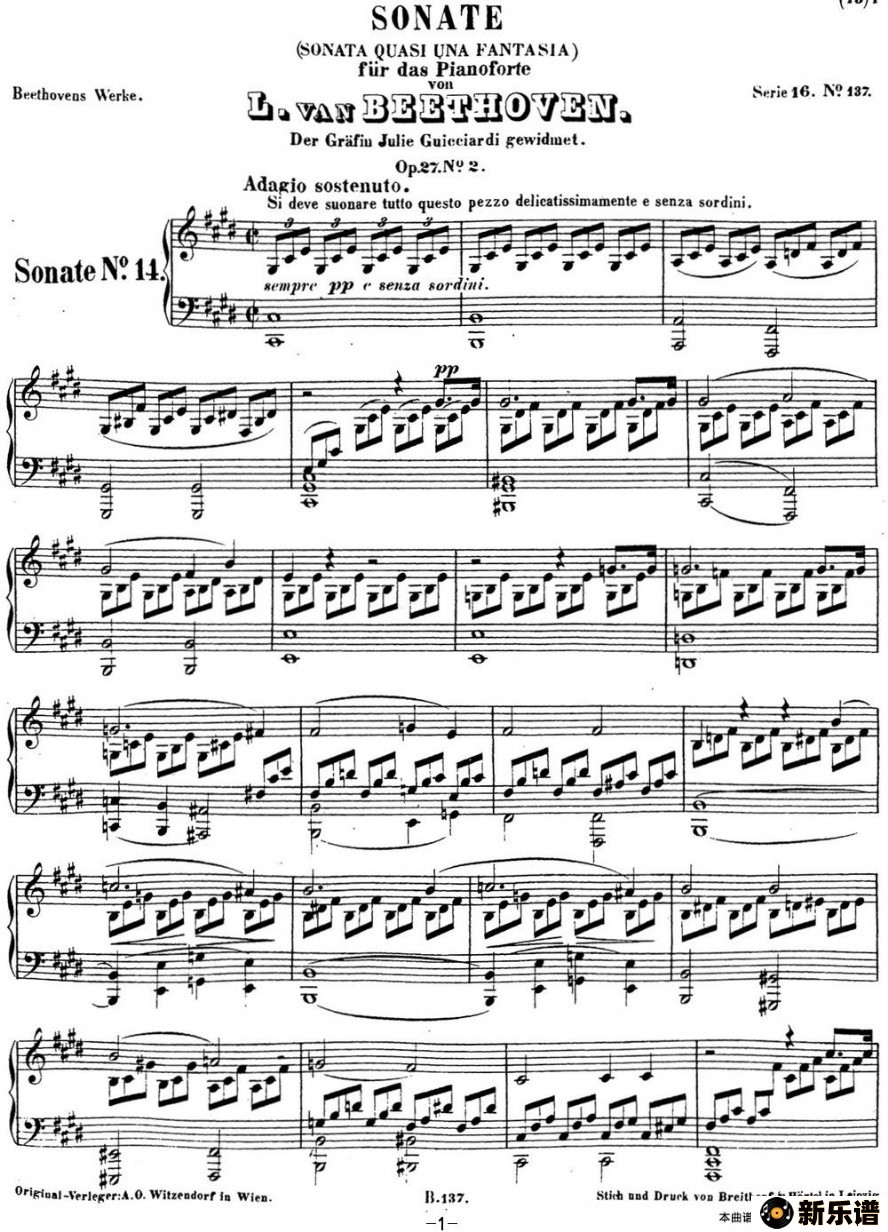 Ҹ14 ¹ cС op.27 no.2 c-sharp minorļ׸