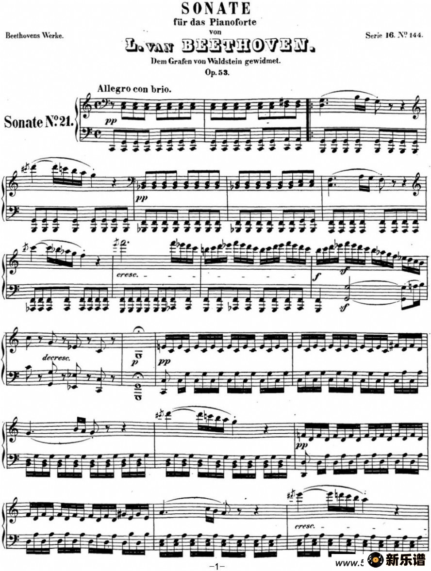 Ҹ21  C Op.53 C majorļ׸