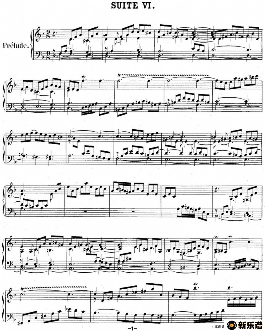 Ӣno.6 ͺ dС 6th suite bwv 811ļ׸