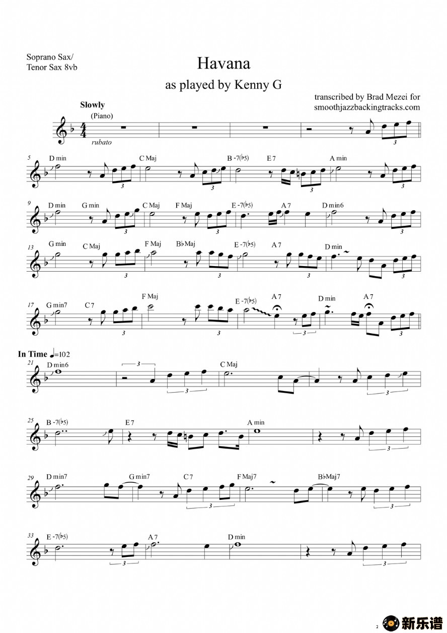 歌曲havana的简谱歌谱下载