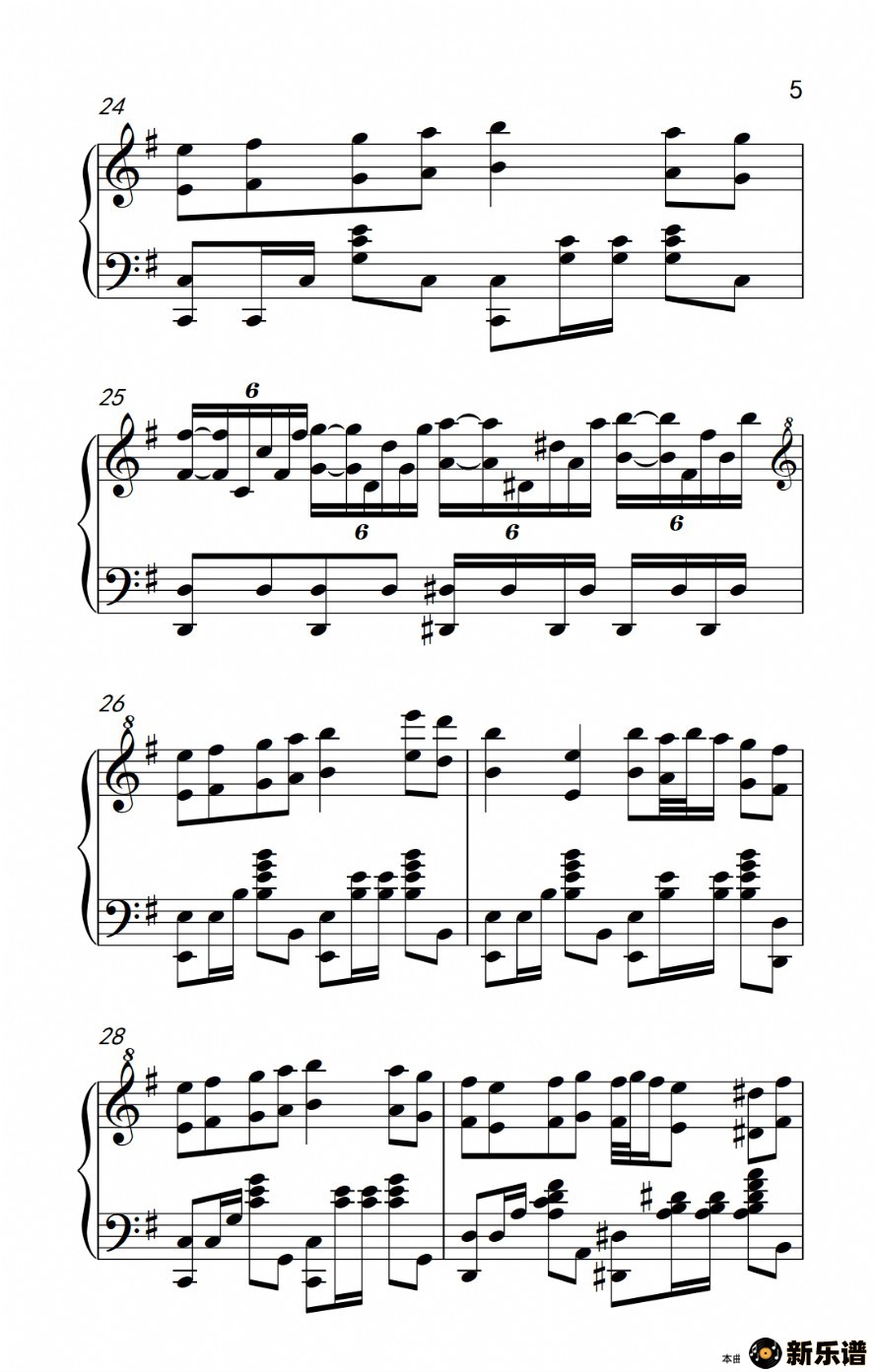 歌曲bad apple!!的简谱歌谱下载