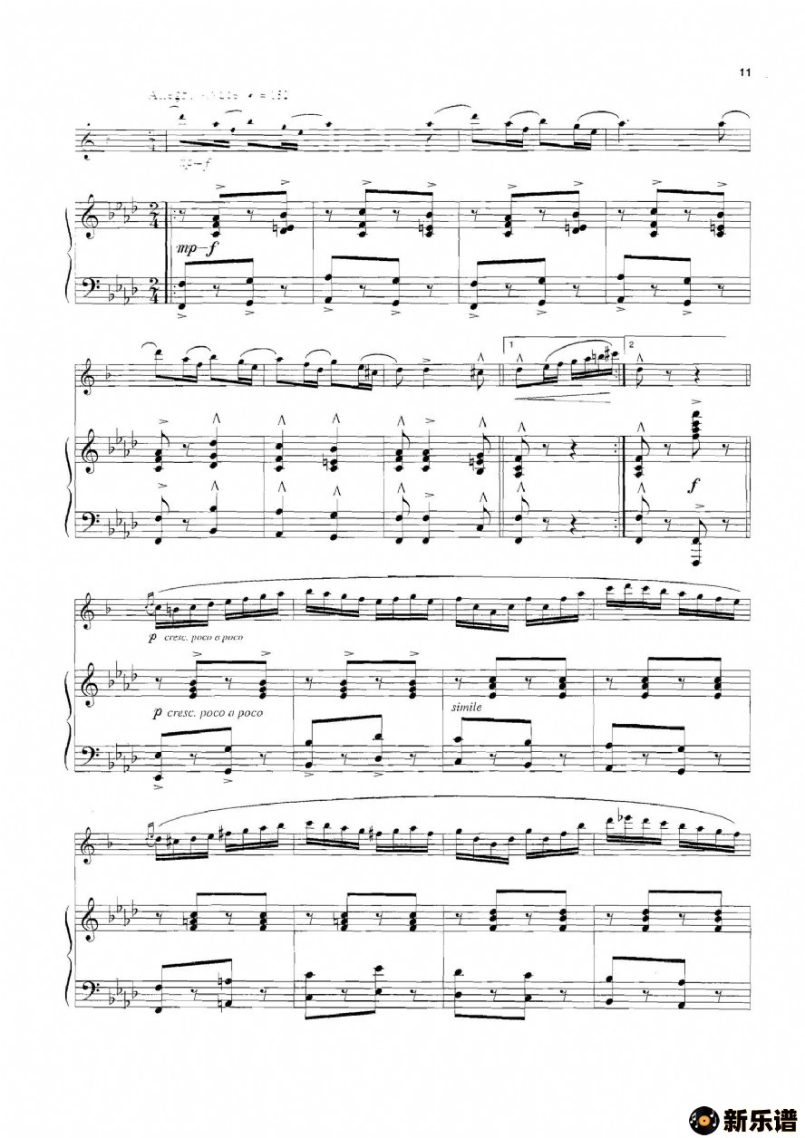 歌曲pequena czarda的简谱歌谱下载