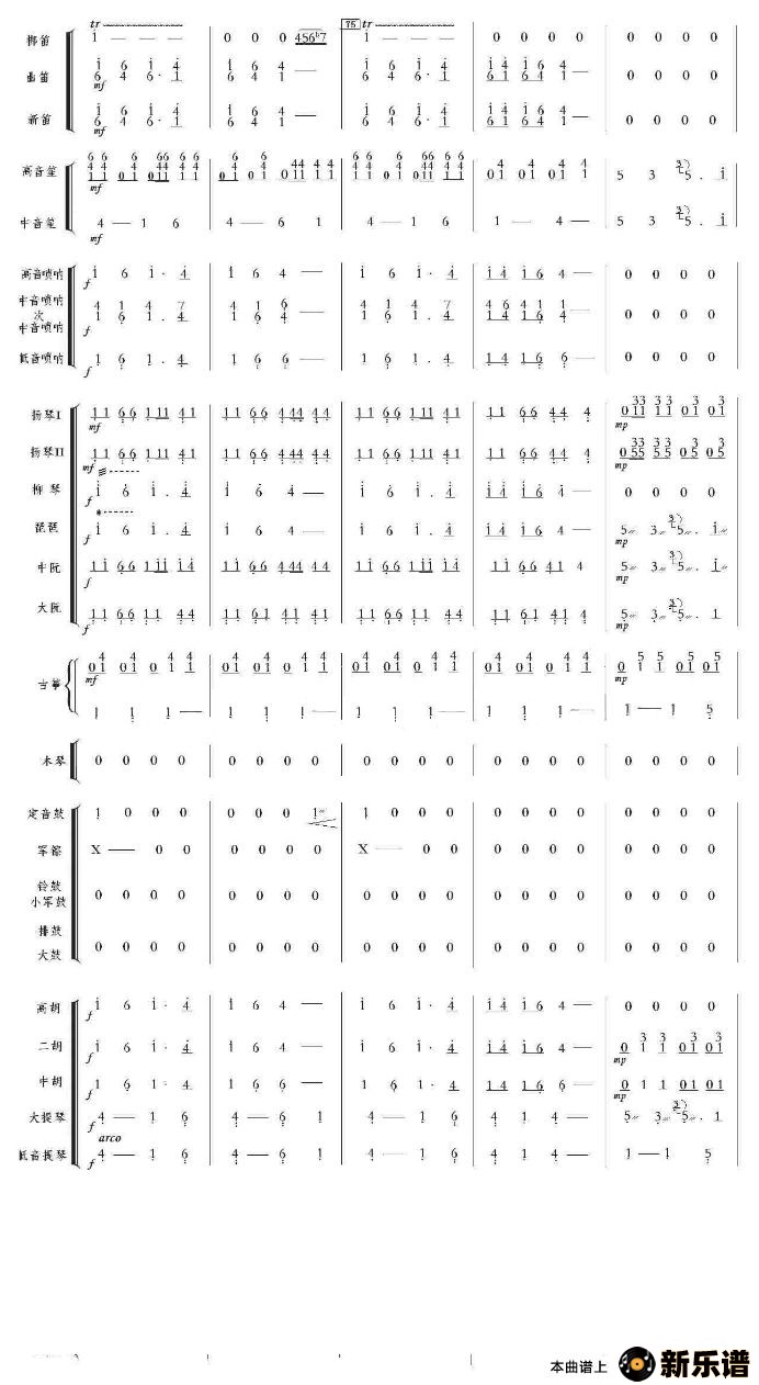 歌曲北京喜讯到边寨的简谱歌谱下载