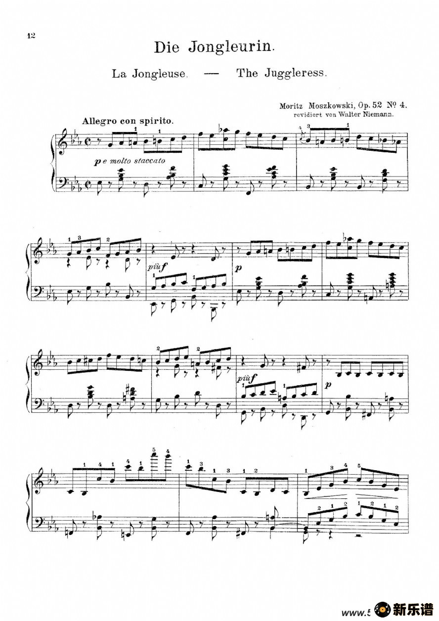 die jongleurin op.52 no.4ļ׸