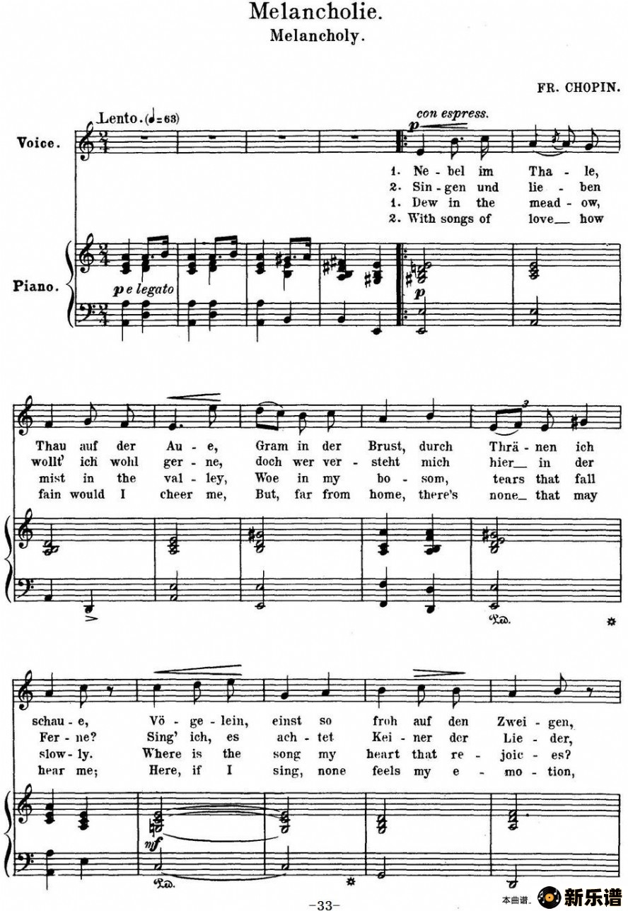 chopin-17 polish songs op.74no.13ļ׸