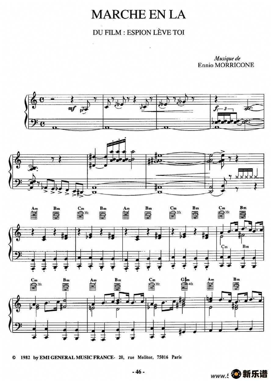 歌曲电影配乐大师莫瑞康最佳20首钢琴谱的简谱歌谱下载