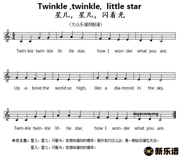 ӢĶ裺Twinkle,twinkle,little starļ׸
