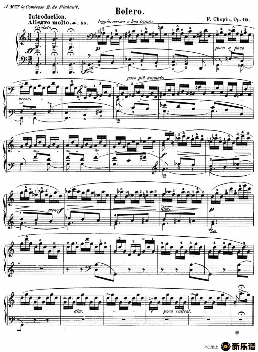 bolero in c major op.19ļ׸