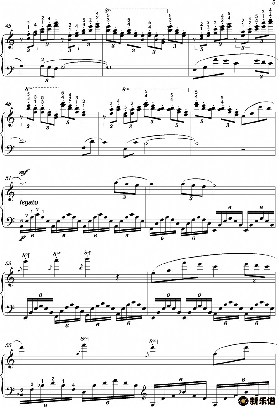 歌曲简爱的简谱歌谱下载