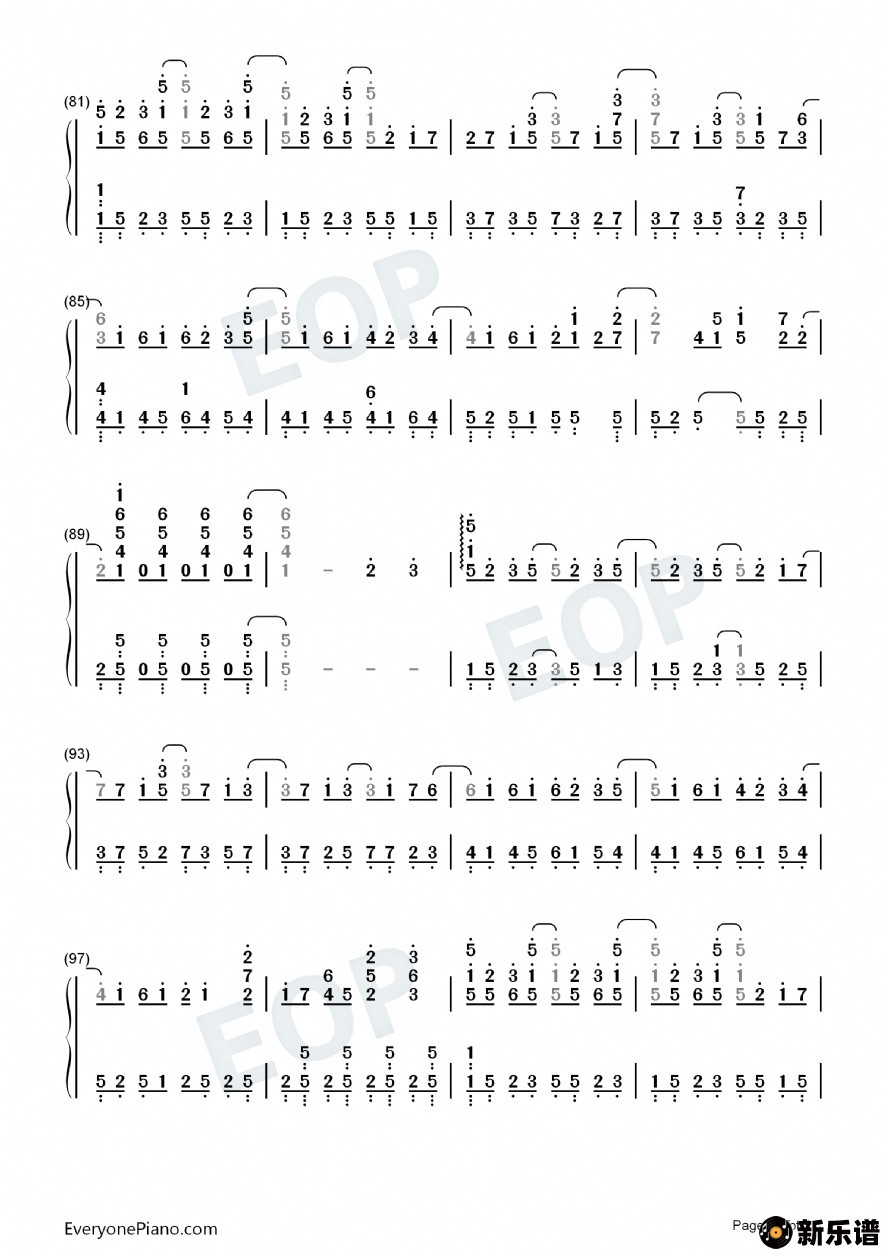 歌曲冰天雪地的简谱歌谱下载